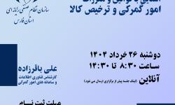 وبینار آموزشی قوانین و مقررات گمرکی و ترخیص کالا